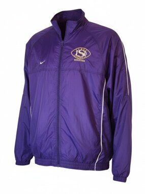 Nike LSU Tigers Football Recruiting Windbreaker Jacket Men’s L Purple Full Zip